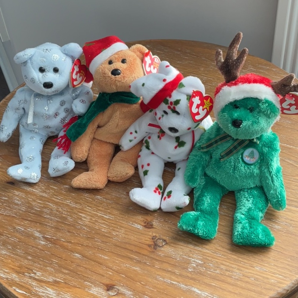 Christmas Beanie Baby Bears